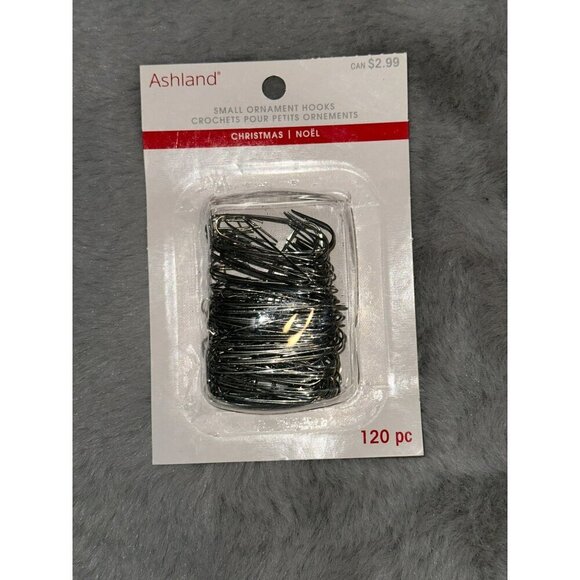 3 for $15 Ashland Small Silver Metal Ornament Hooks 120 Count - Picture 1 of 2